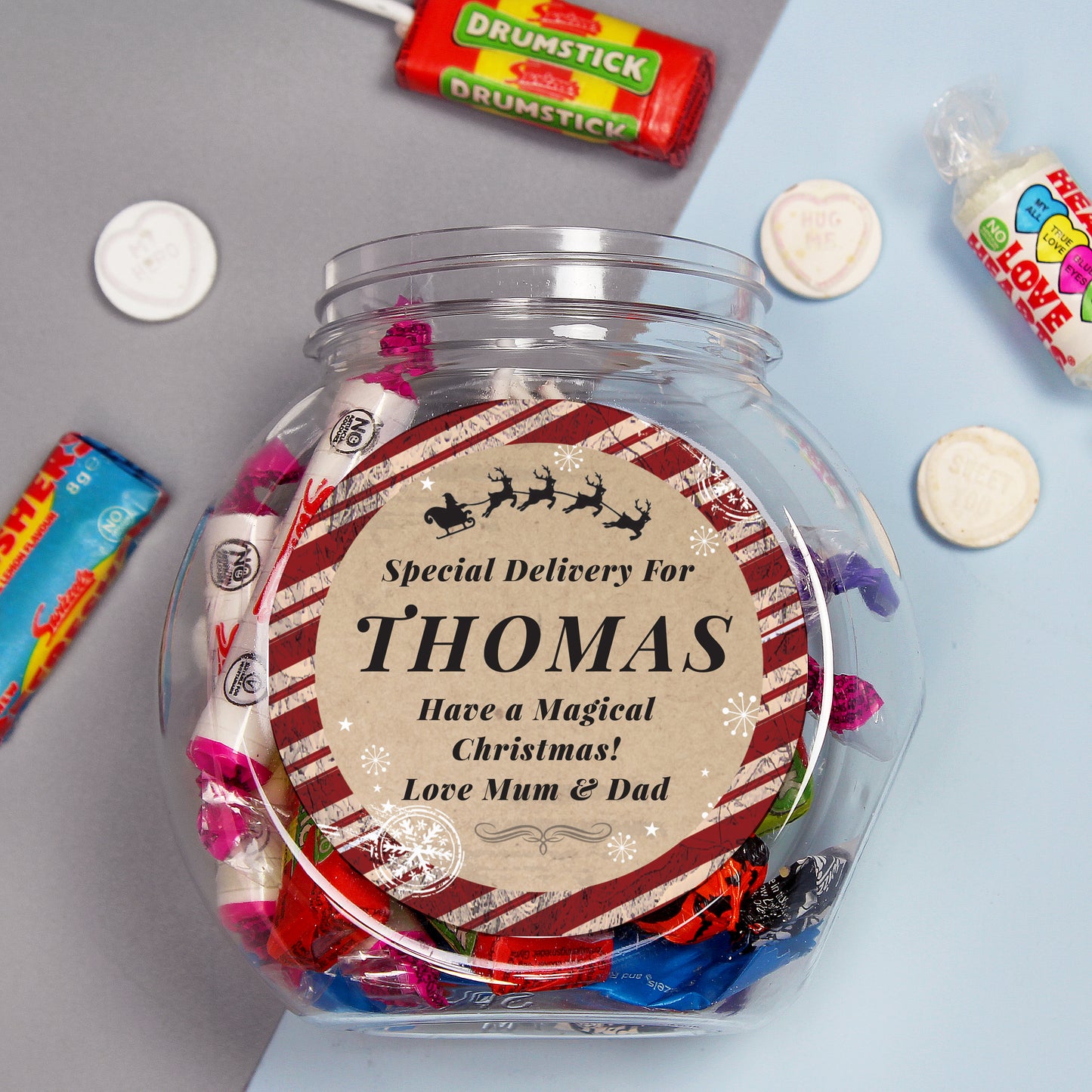 Personalised Special Delivery Sweet Jar - MK&JD Gifts
