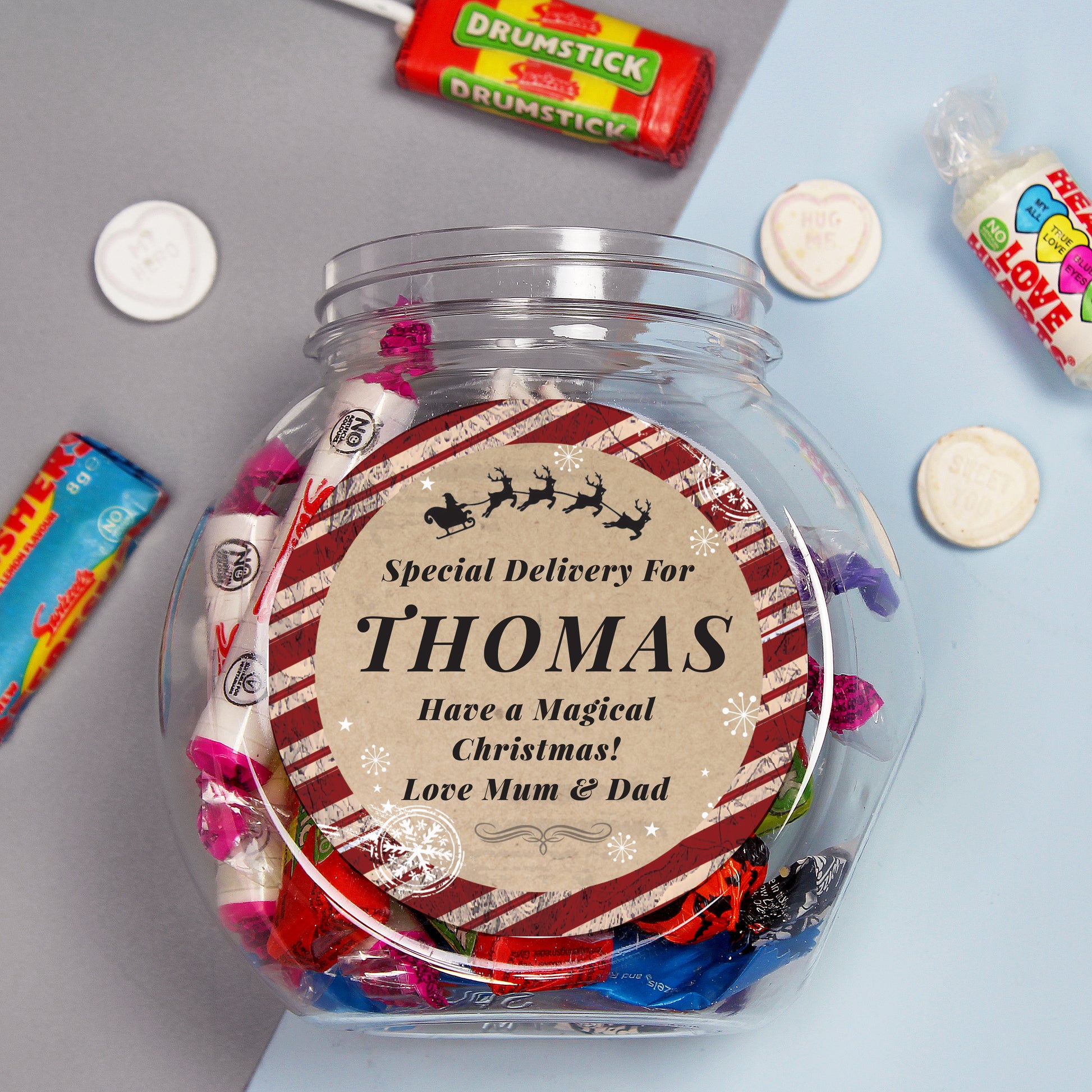 Personalised Special Delivery Sweet Jar - MK&JD Gifts