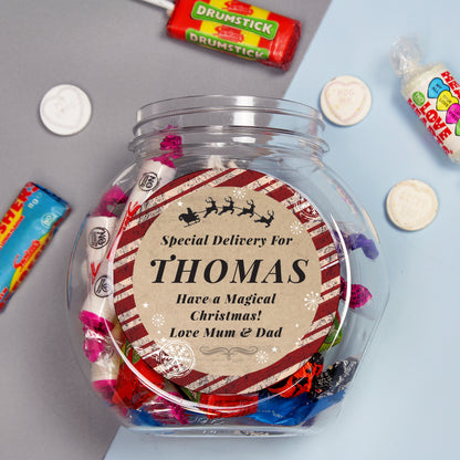 Personalised Special Delivery Sweet Jar - MK&JD Gifts