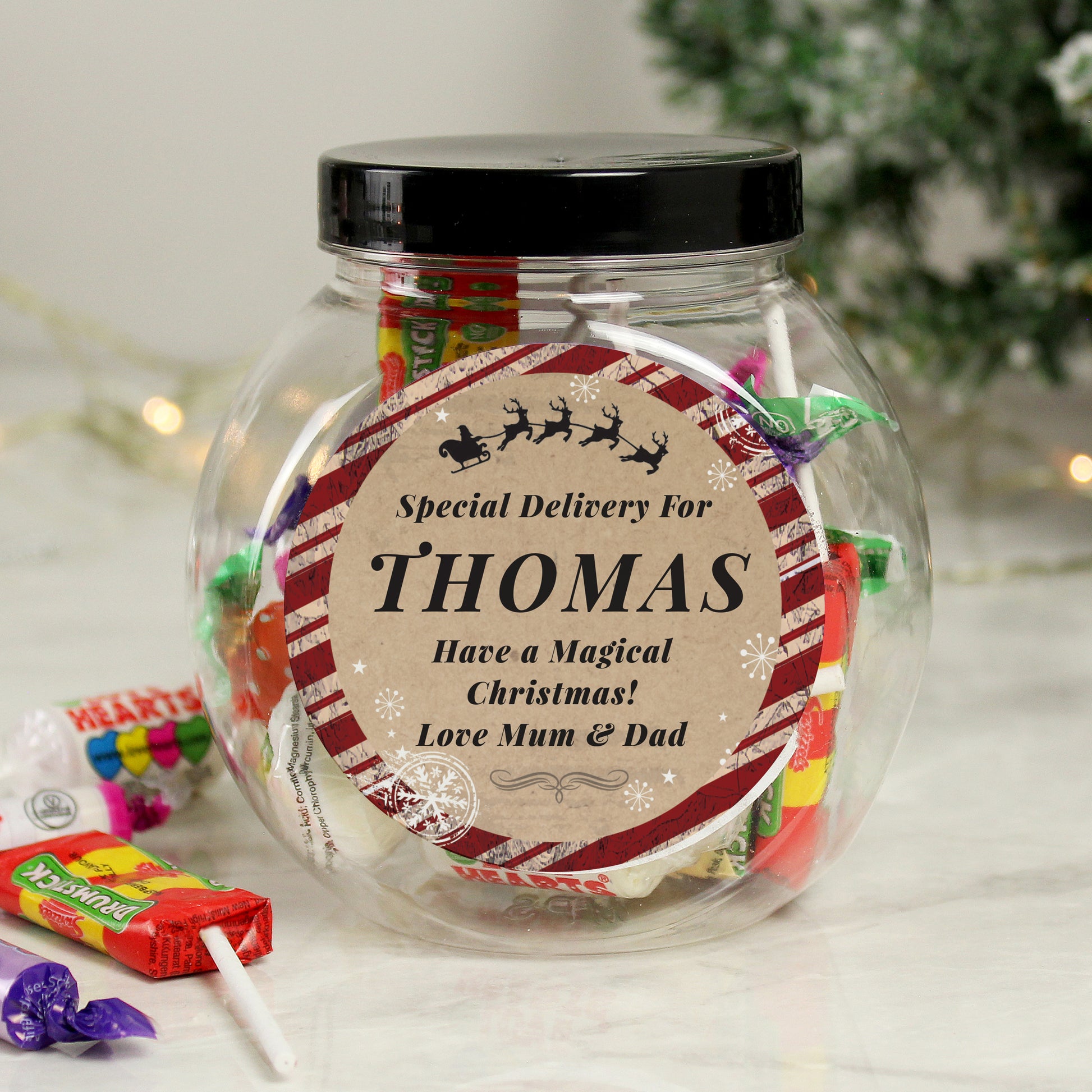Personalised Special Delivery Sweet Jar - MK&JD Gifts