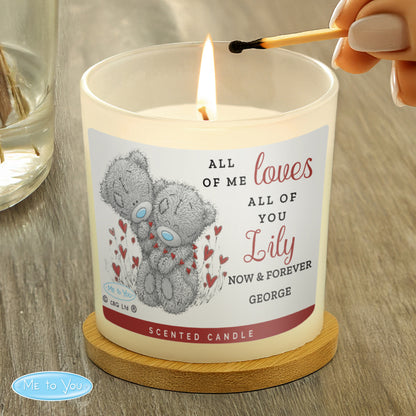 Personalised Me to You Love Scented Candle Jar - MK&JD Gifts