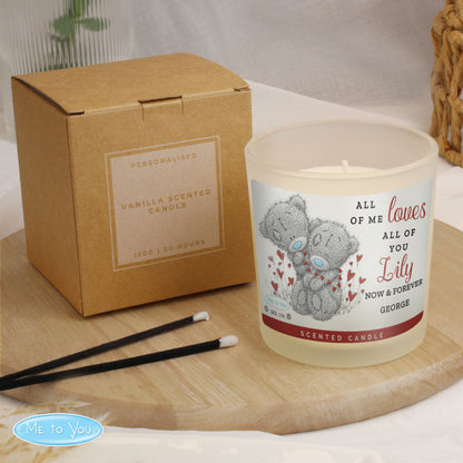 Personalised Me to You Love Scented Candle Jar - MK&JD Gifts