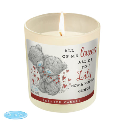 Personalised Me to You Love Scented Candle Jar - MK&JD Gifts
