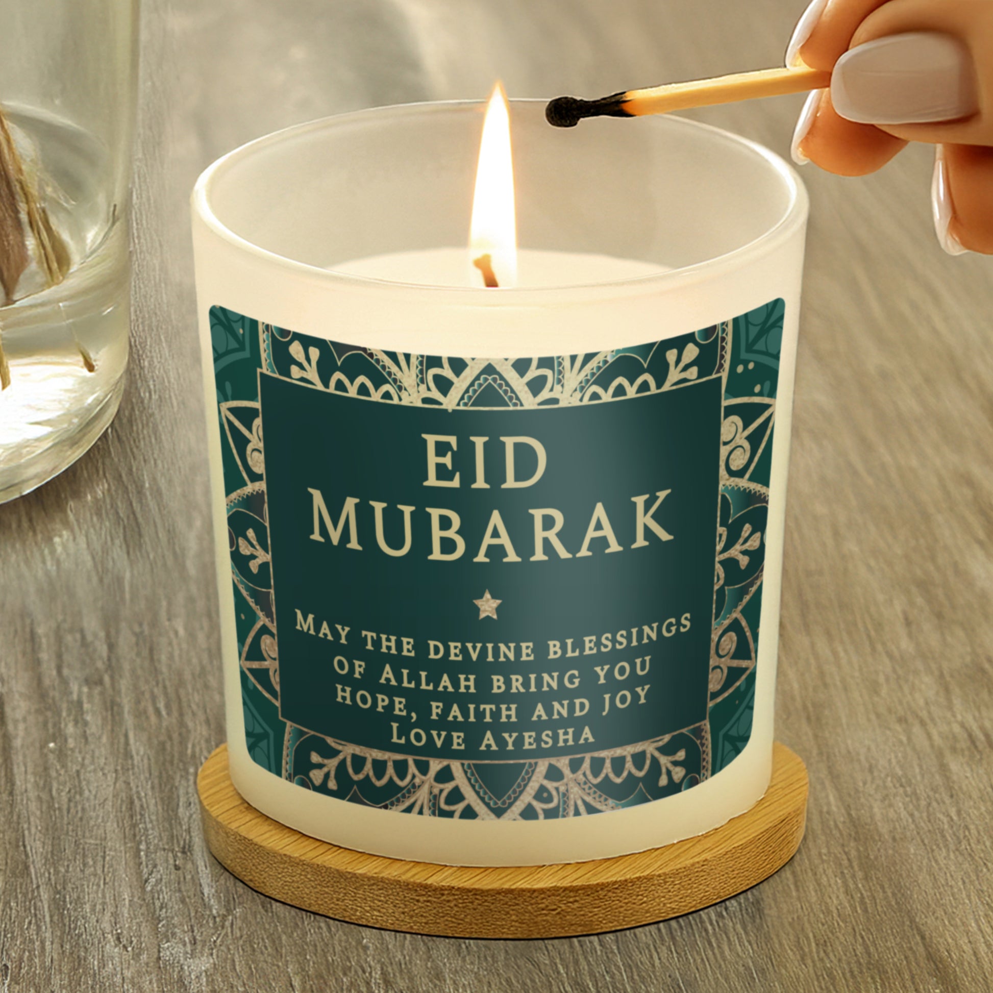 Personalised Eid and Ramadan Scented Jar Candle - MK&JD Gifts