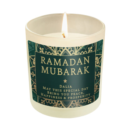 Personalised Eid and Ramadan Scented Jar Candle - MK&JD Gifts