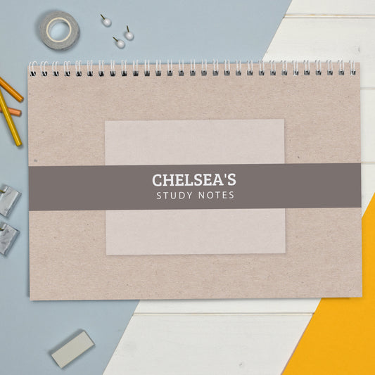 Personalised Study A4 Desk Planner - MK&JD Gifts