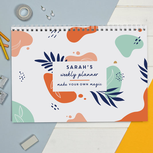 Personalised Tropical A4 Desk Planner - MK&JD Gifts
