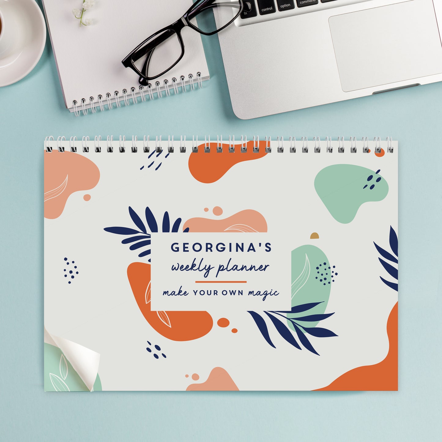 Personalised Tropical A4 Desk Planner - MK&JD Gifts