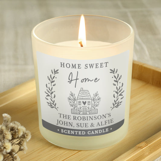 Personalised HOME Scented Jar Candle - MK&JD Gifts