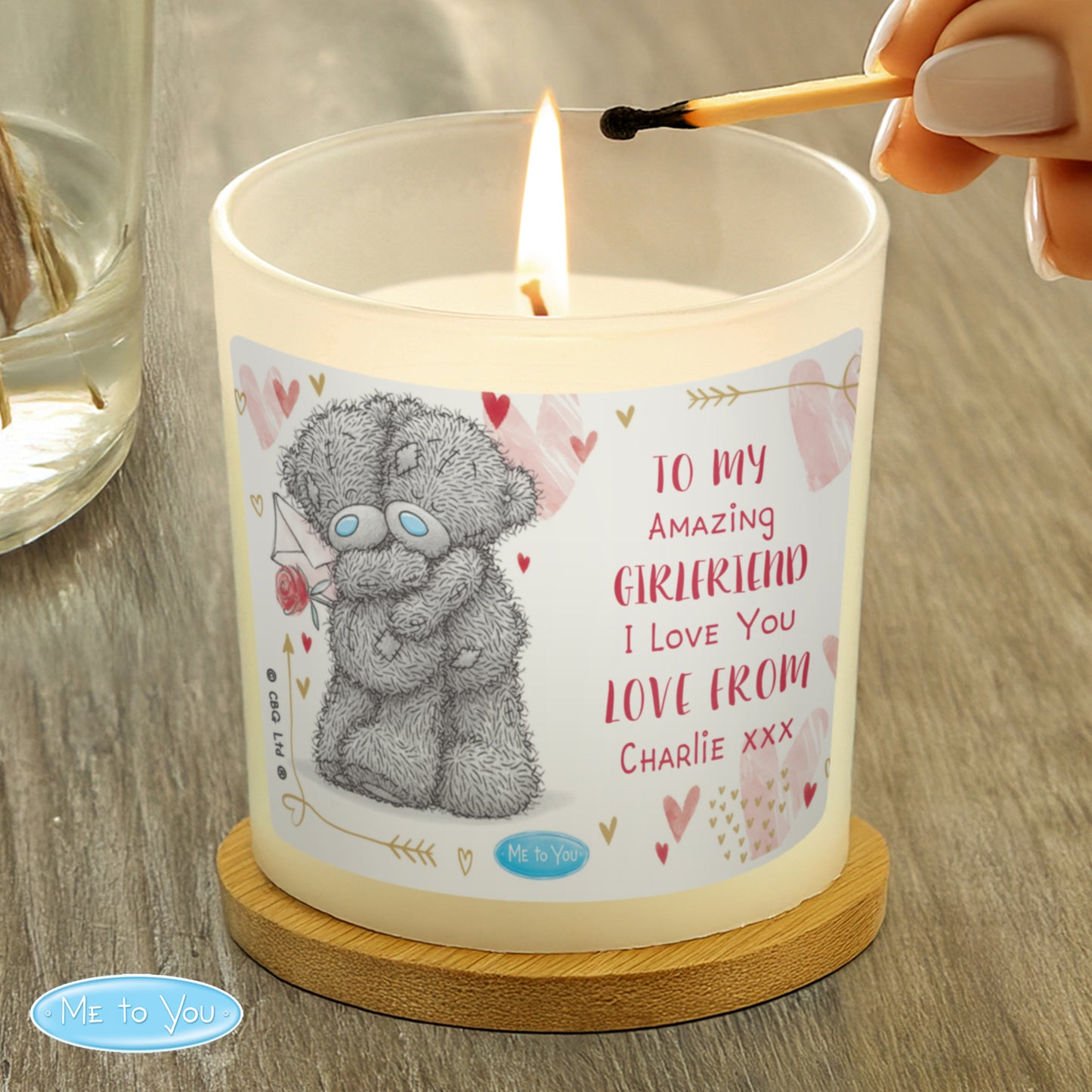 Personalised Me To You Love Forever Scented Jar Candle - MK&JD Gifts