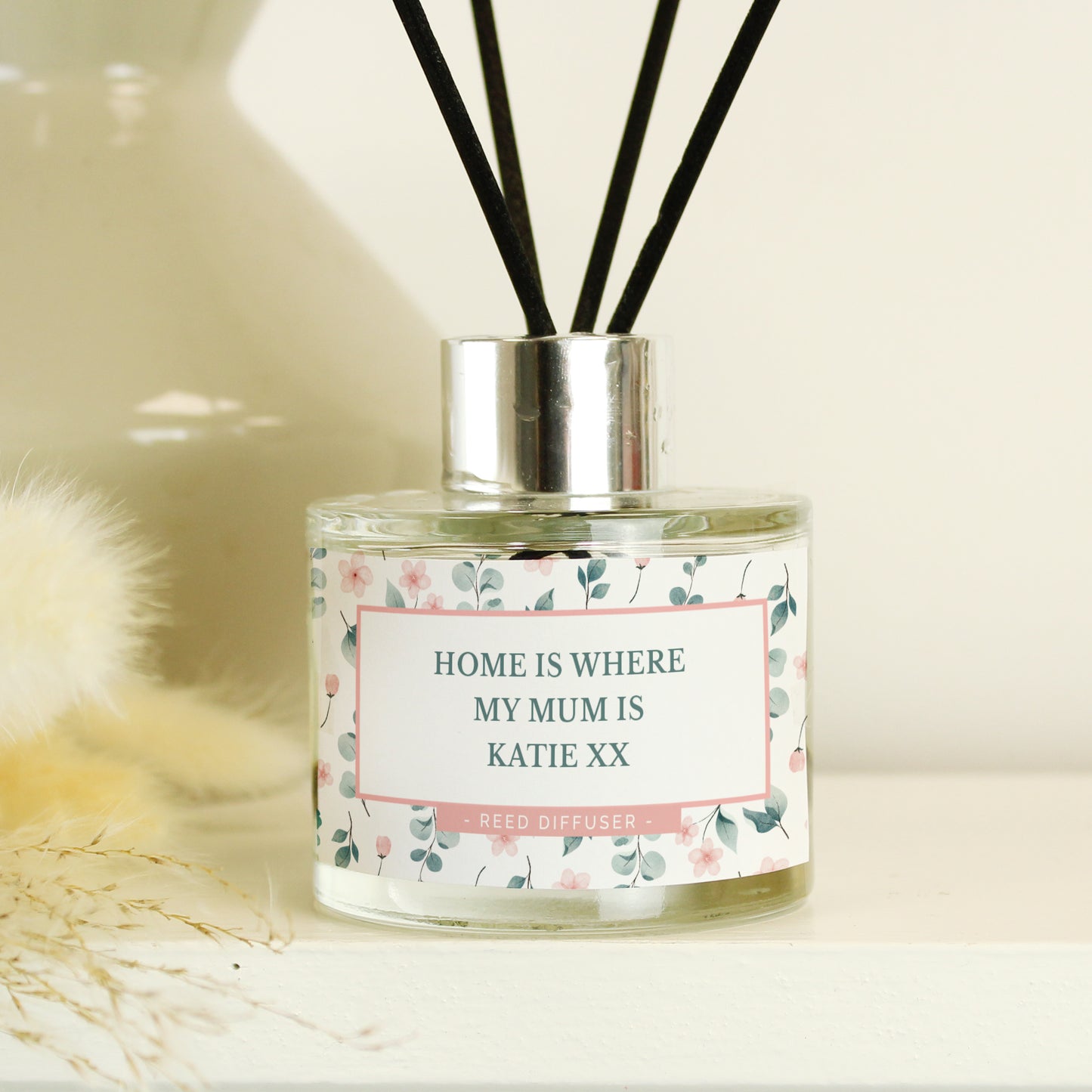 Personalised  Floral Reed Diffuser - MK&JD Gifts