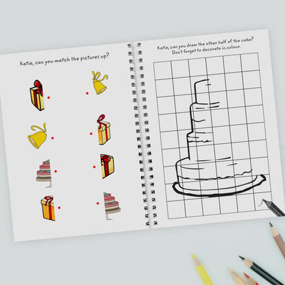 Personalised A5 Wedding Activity & Colouring Book - MK&JD Gifts