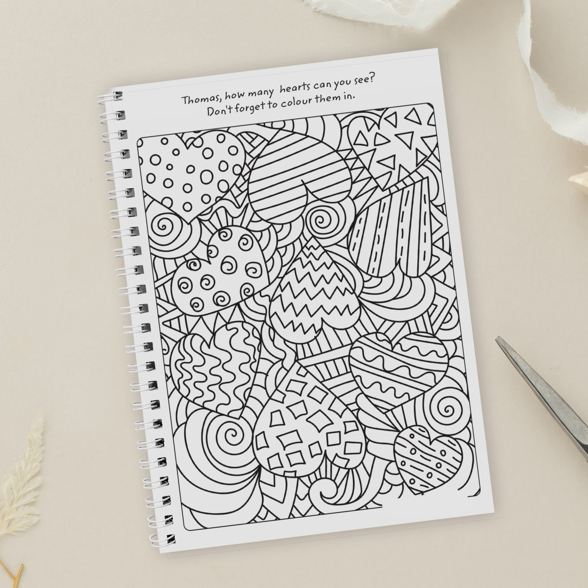 Personalised A5 Wedding Activity & Colouring Book - MK&JD Gifts