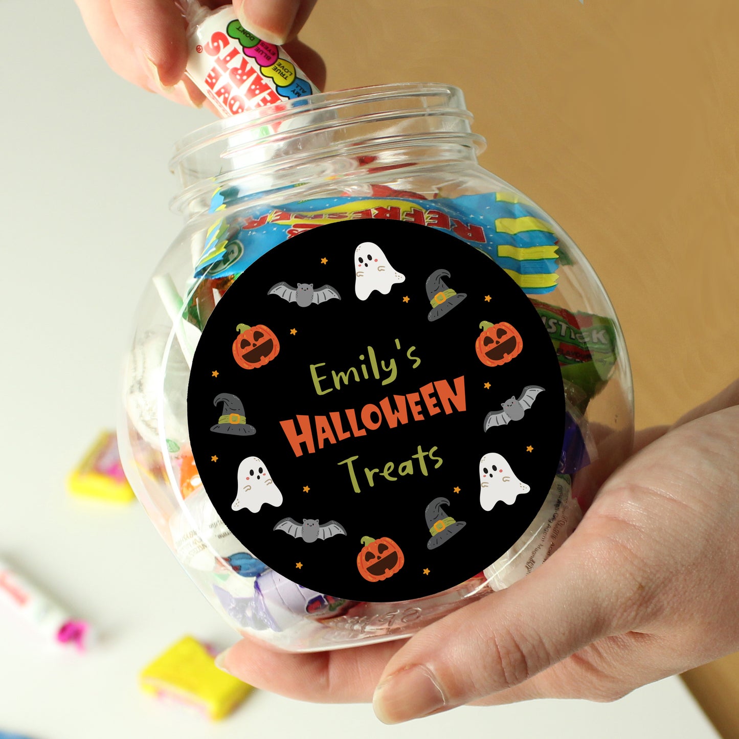 Personalised Halloween Sweets Jar - MK&JD Gifts