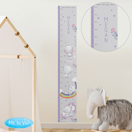 Personalised Tiny Tatty Teddy Unicorn Height Chart - MK&JD Gifts
