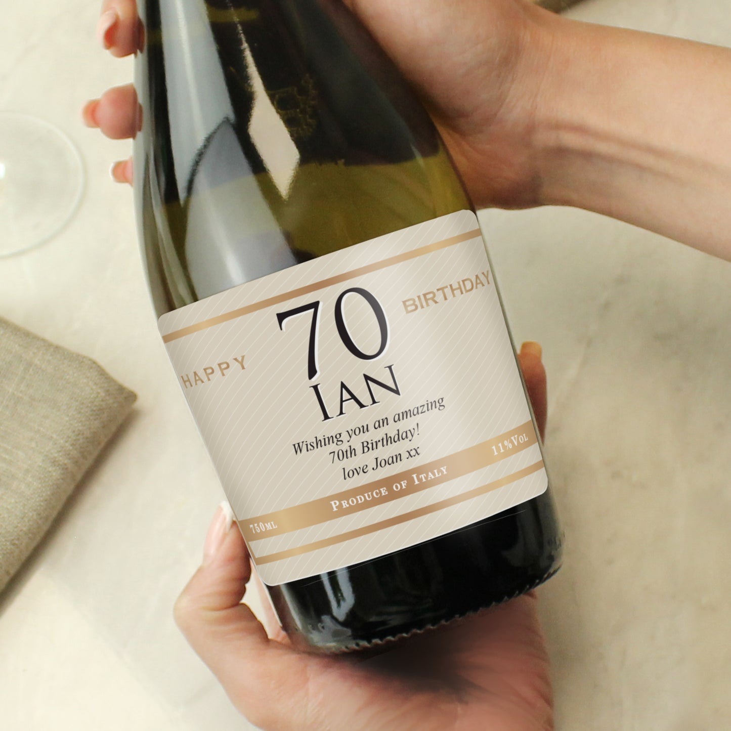 Personalised Big Age Birthday Prosecco - MK&JD Gifts