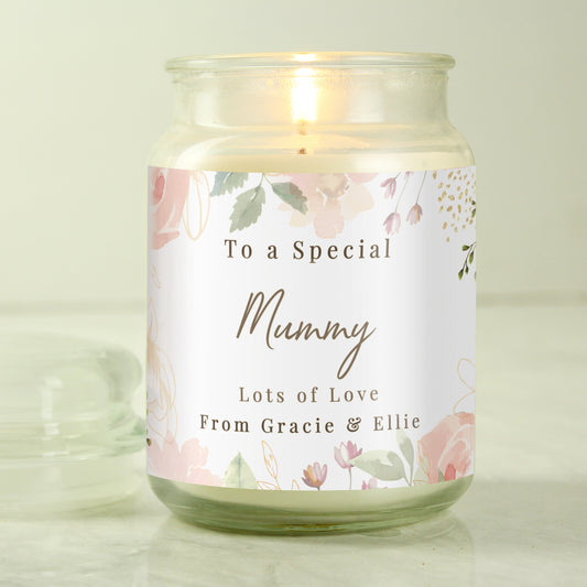 Personalised Wedding Large Candle Jar - MK&JD Gifts