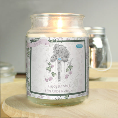 Personalised Me to You Secret Garden Large Candle Jar - MK&JD Gifts