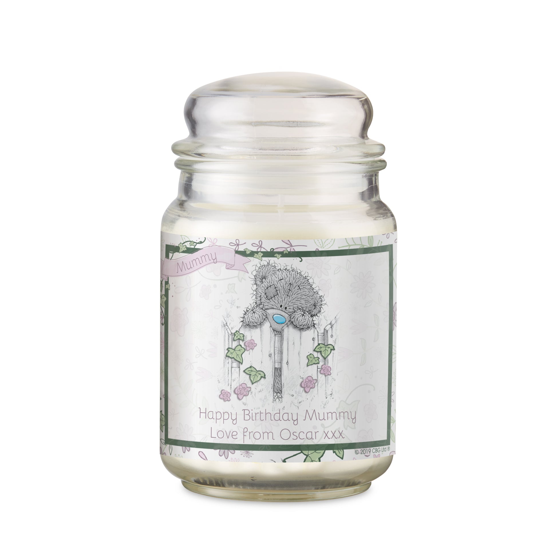 Personalised Me to You Secret Garden Large Candle Jar - MK&JD Gifts