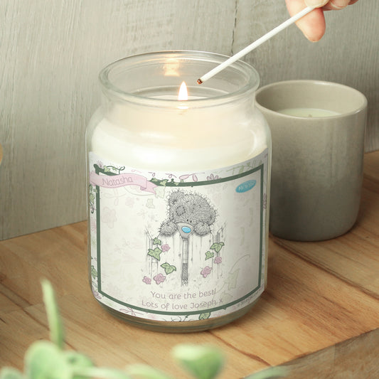 Personalised Me to You Secret Garden Large Candle Jar - MK&JD Gifts