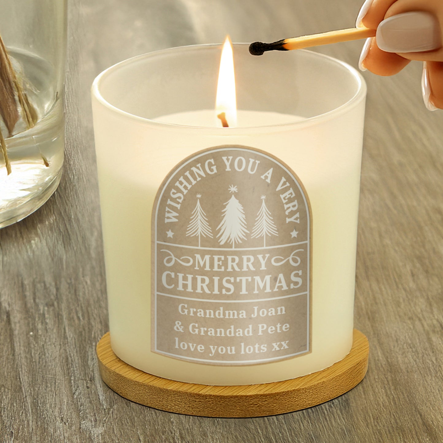 Personalised Christmas Candle Jar - MK&JD Gifts