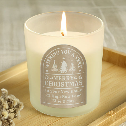 Personalised Christmas Candle Jar - MK&JD Gifts