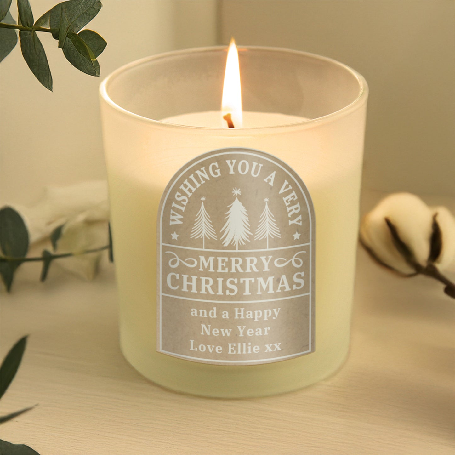 Personalised Christmas Candle Jar - MK&JD Gifts