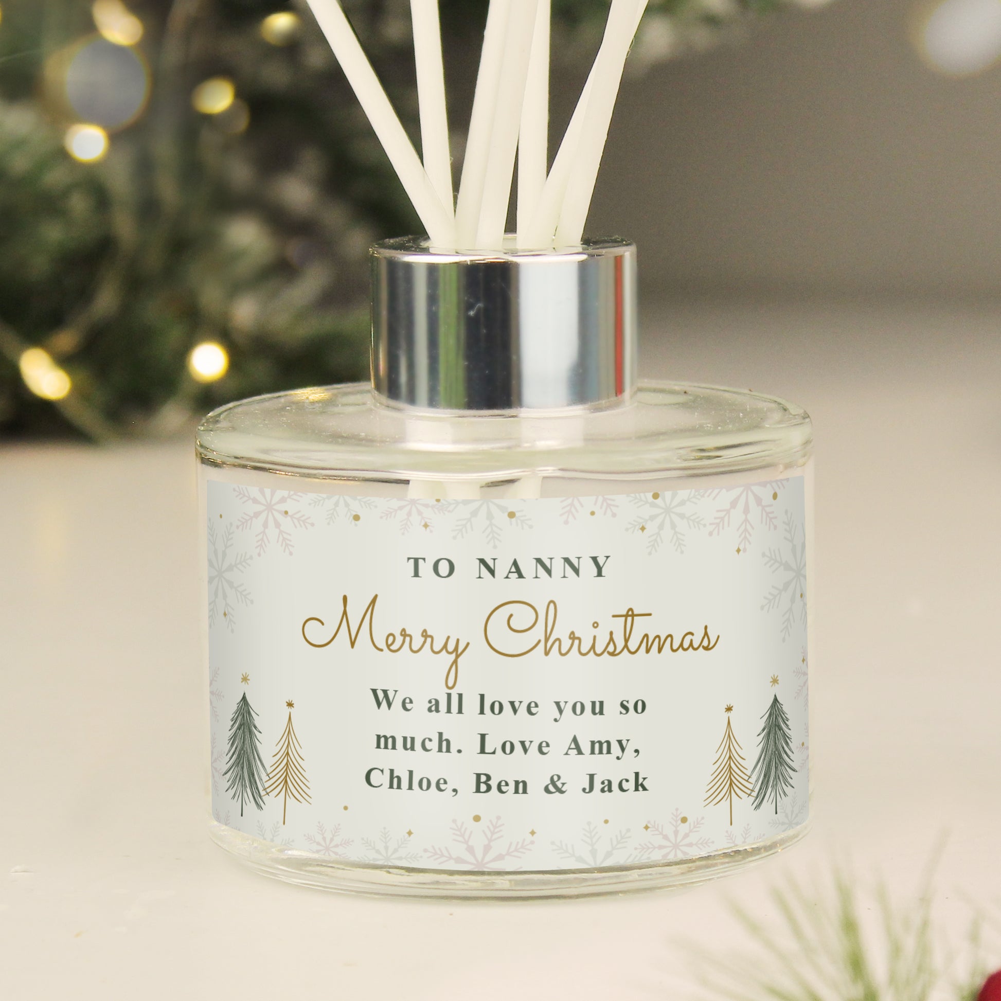 Personalised Christmas Tree Diffuser - MK&JD Gifts