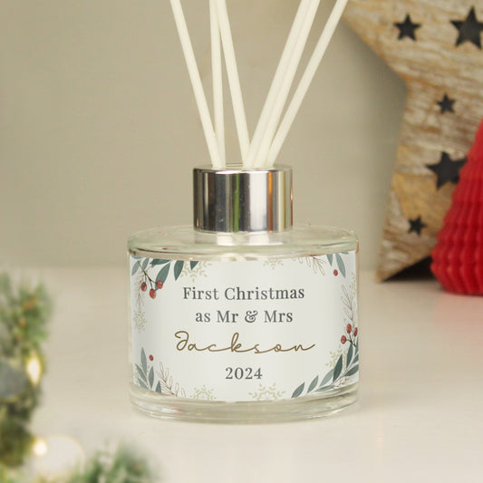 Personalised Christmas Foliage Diffuser - MK&JD Gifts