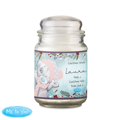 Personalised Me to You Cosy Winter Large Candle Jar - MK&JD Gifts