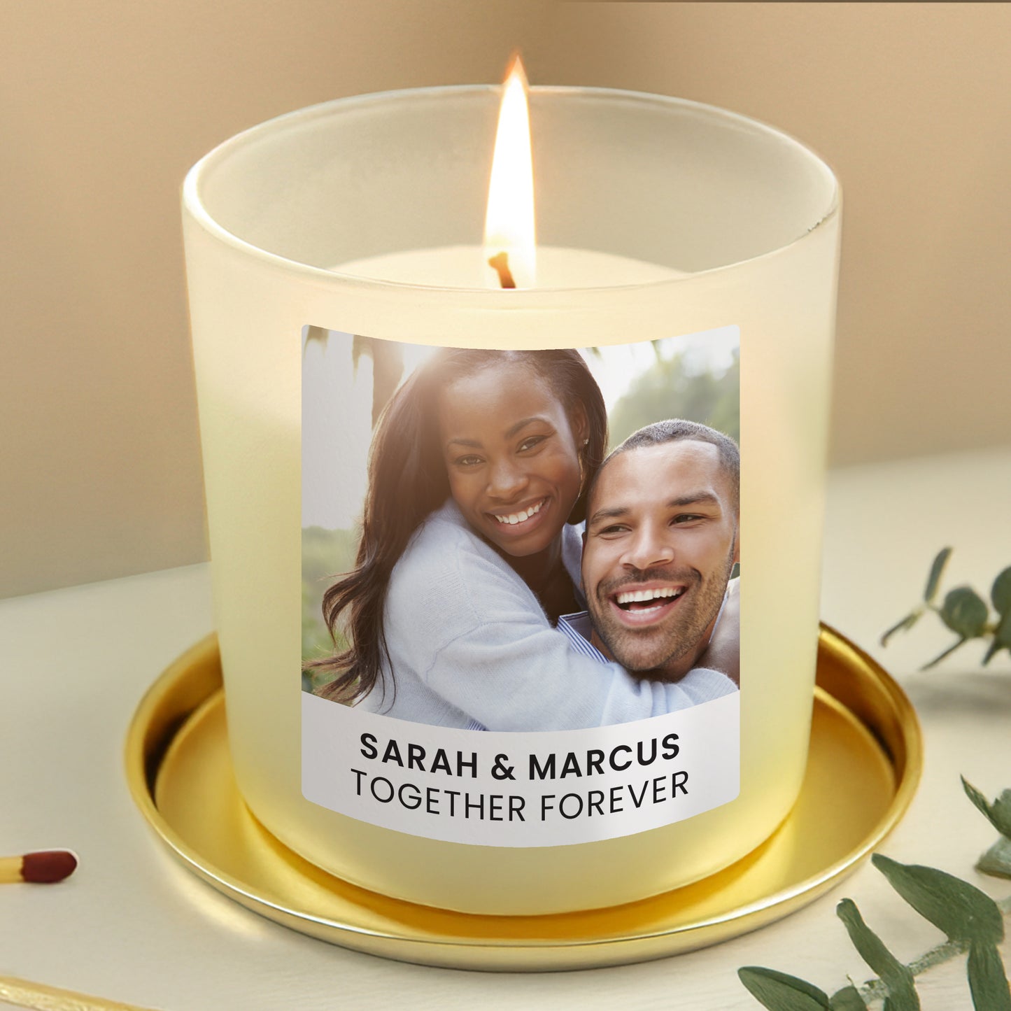 Personalised Photo Upload Candle Jar - MK&JD Gifts