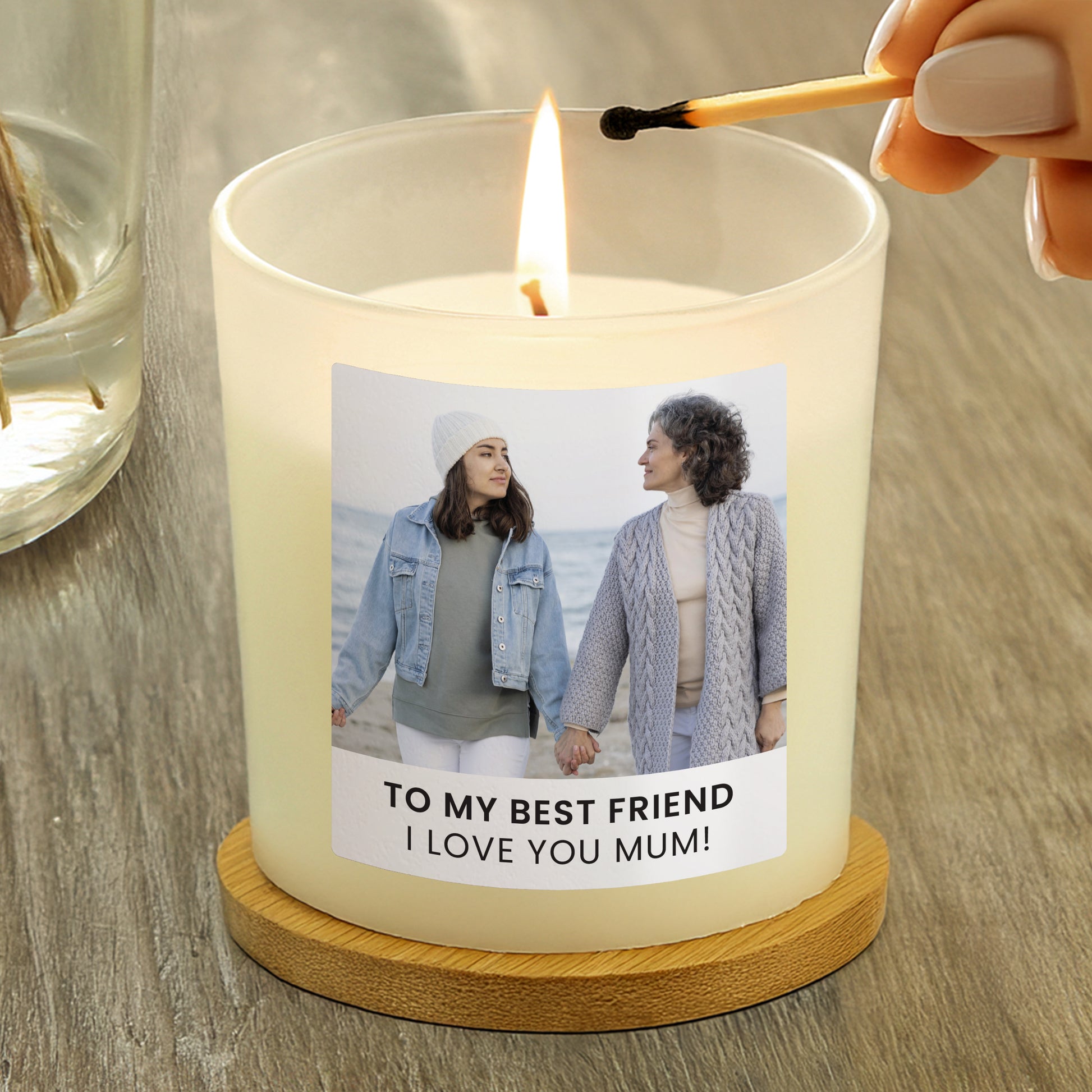 Personalised Photo Upload Candle Jar - MK&JD Gifts