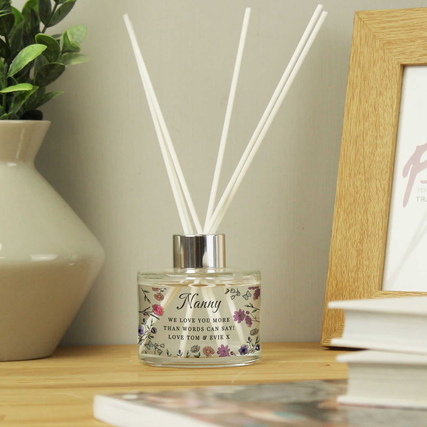 Personalised Wild Flowers Reed Diffuser - MK&JD Gifts
