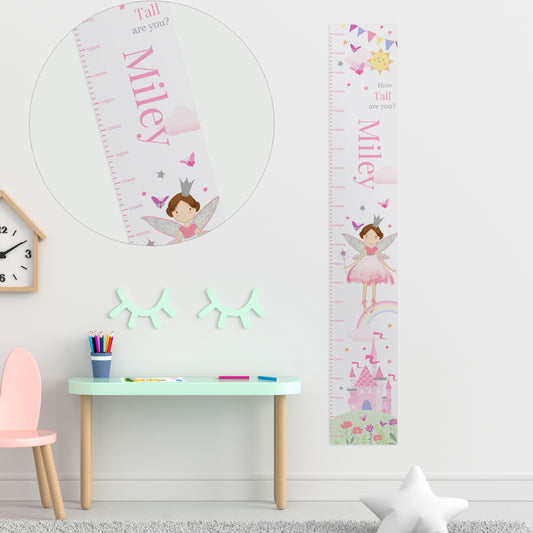 Personalised Fairy Princess Height Chart - MK&JD Gifts