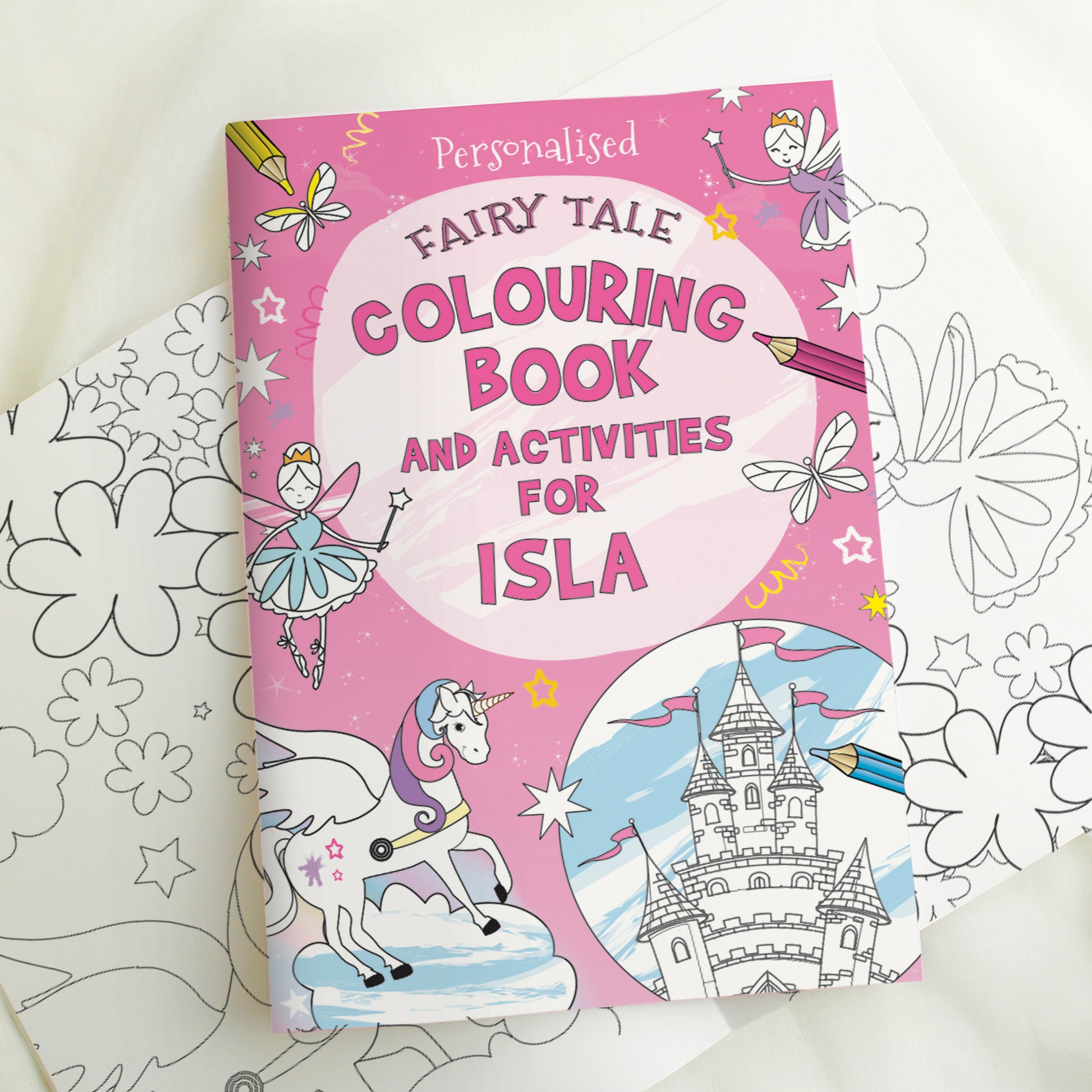 Personalised Princess & Unicorn Colouring Book - MK&JD Gifts