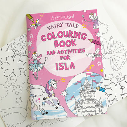 Personalised Princess & Unicorn Colouring Book - MK&JD Gifts