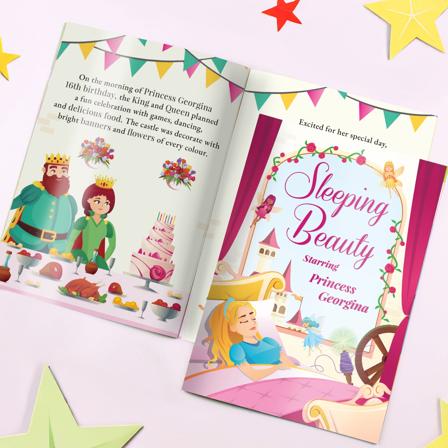 Personalised Sleeping Beauty Story Book - MK&JD Gifts