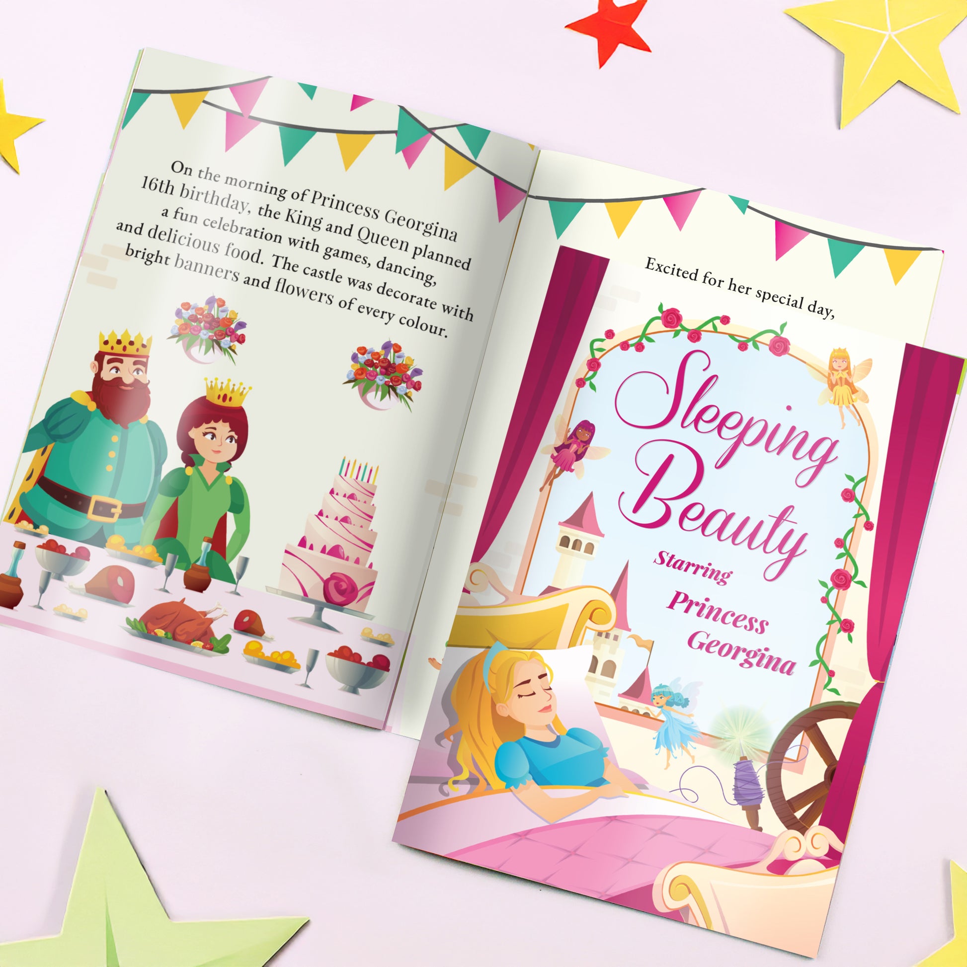 Personalised Sleeping Beauty Story Book - MK&JD Gifts