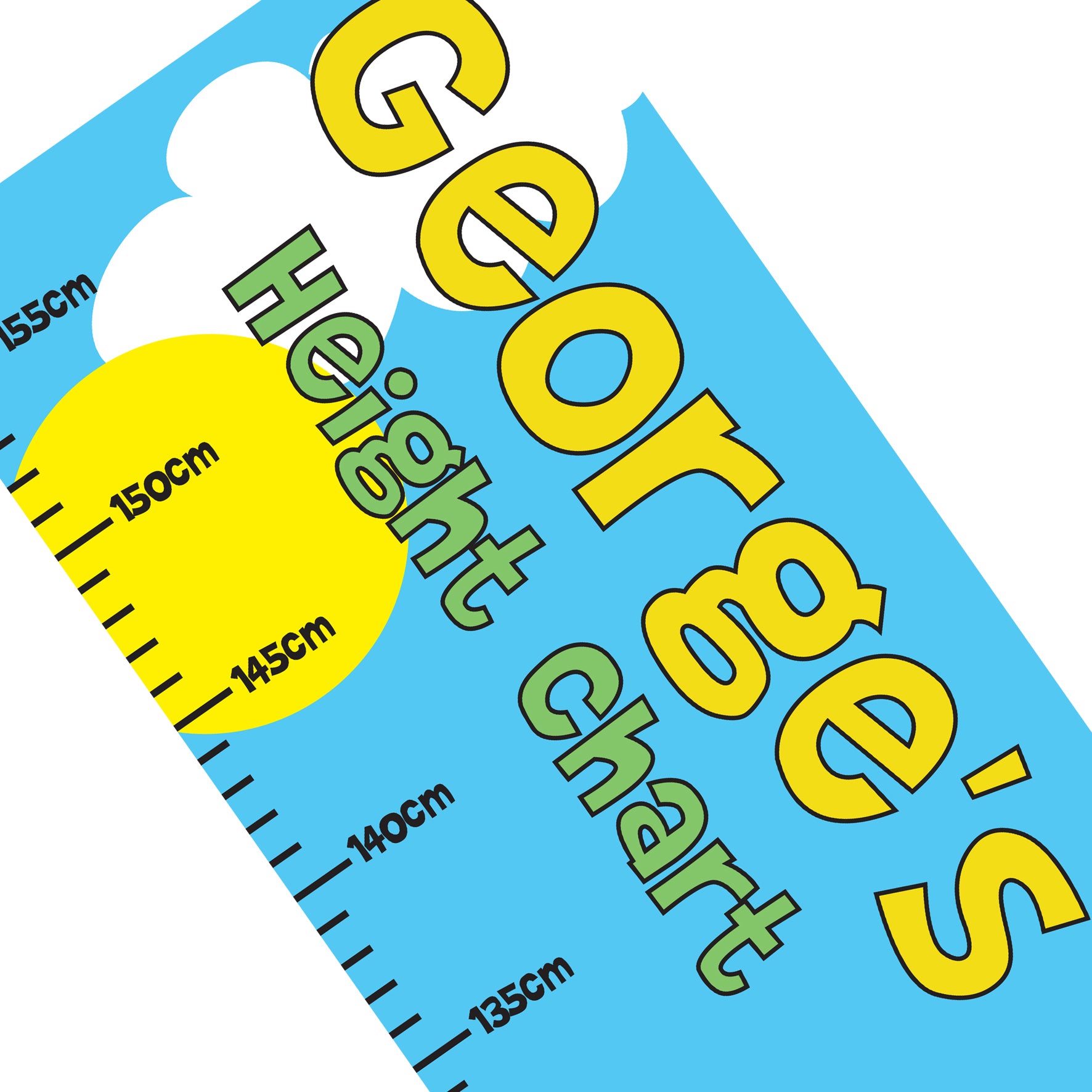 Personalised Zoo Height Chart - MK&JD Gifts