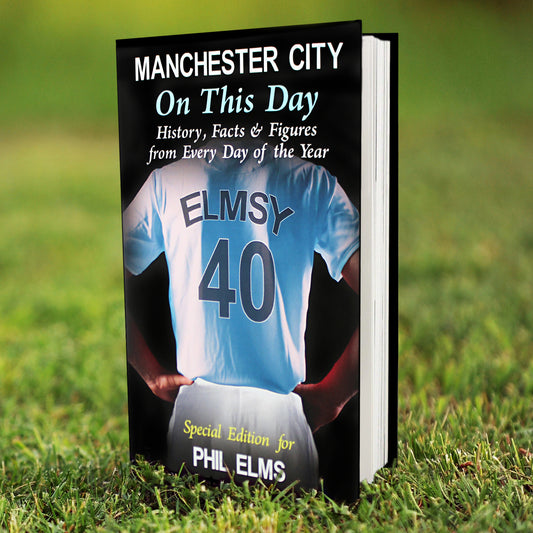 Personalised Manchester City On This Day Book - MK&JD Gifts