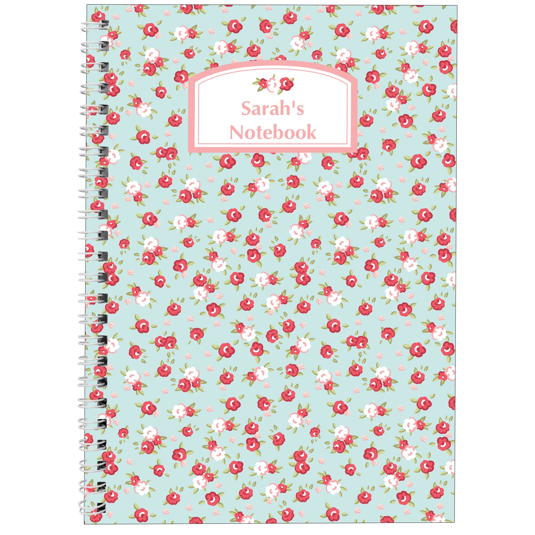 Personalised Vintage Floral A5 Notebook - MK&JD Gifts