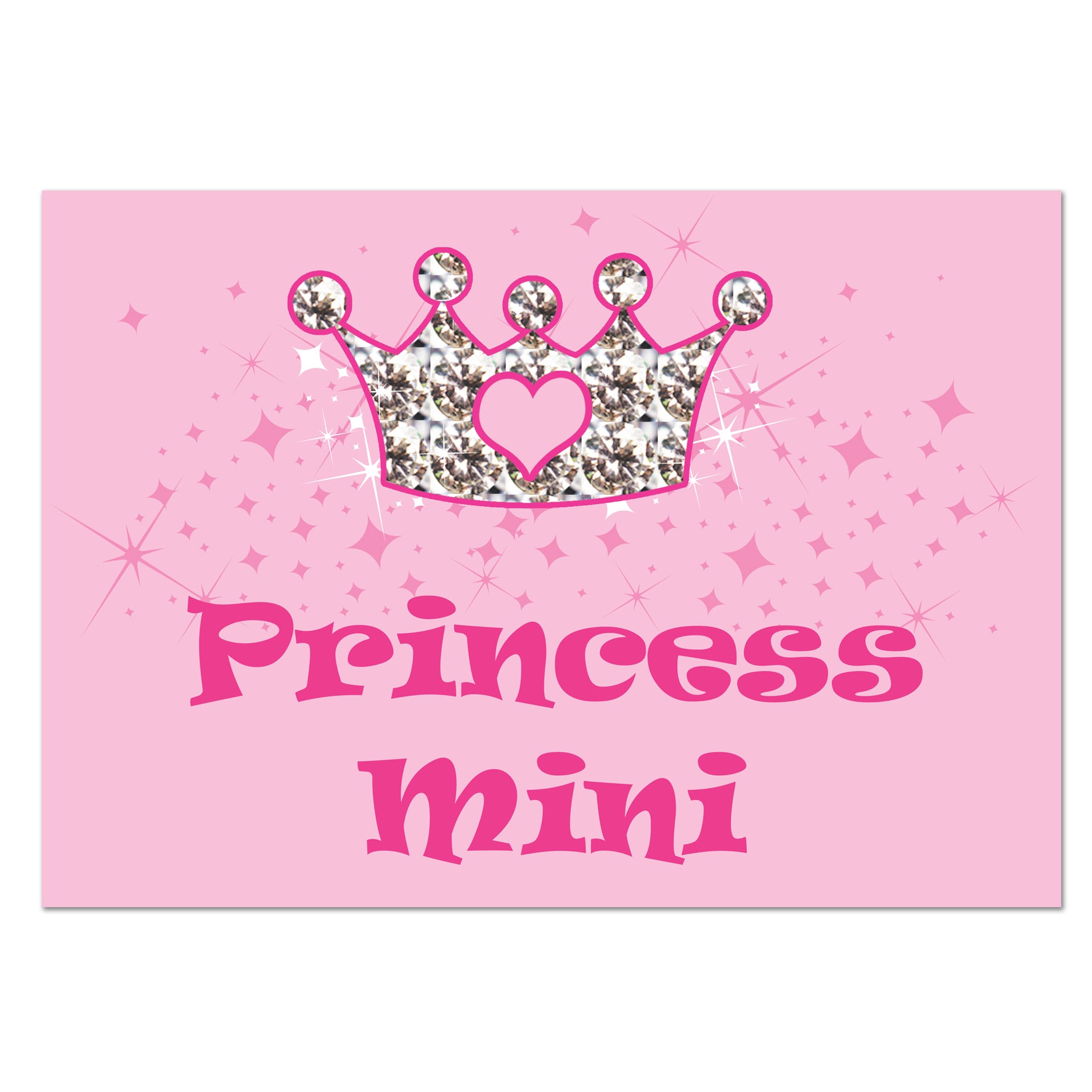 Personalised Pink Princess Pet Bowl Mat - MK&JD Gifts