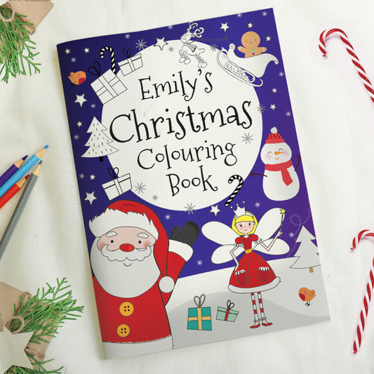 Personalised 'It's Christmas' Fairy Colouring Book - MK&JD Gifts