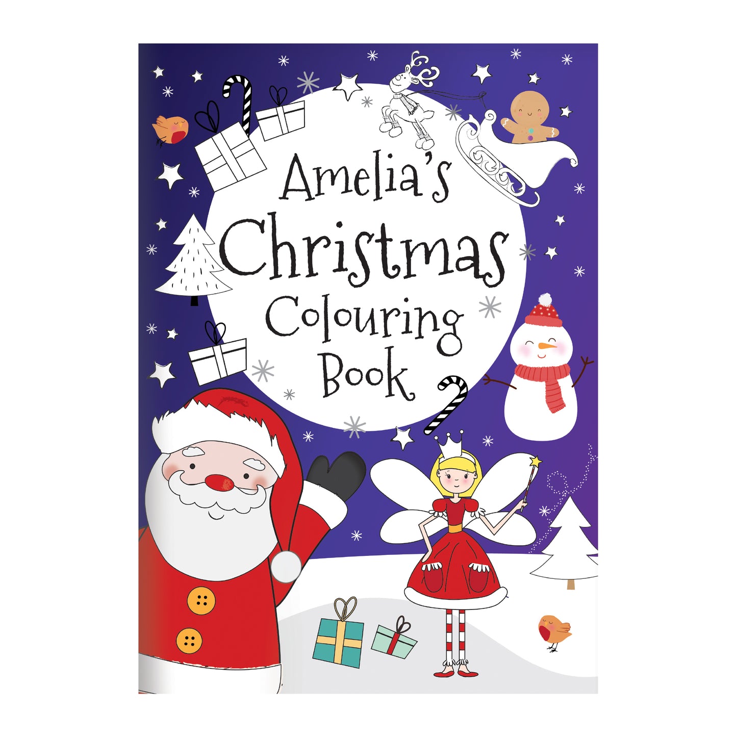 Personalised 'It's Christmas' Fairy Colouring Book - MK&JD Gifts