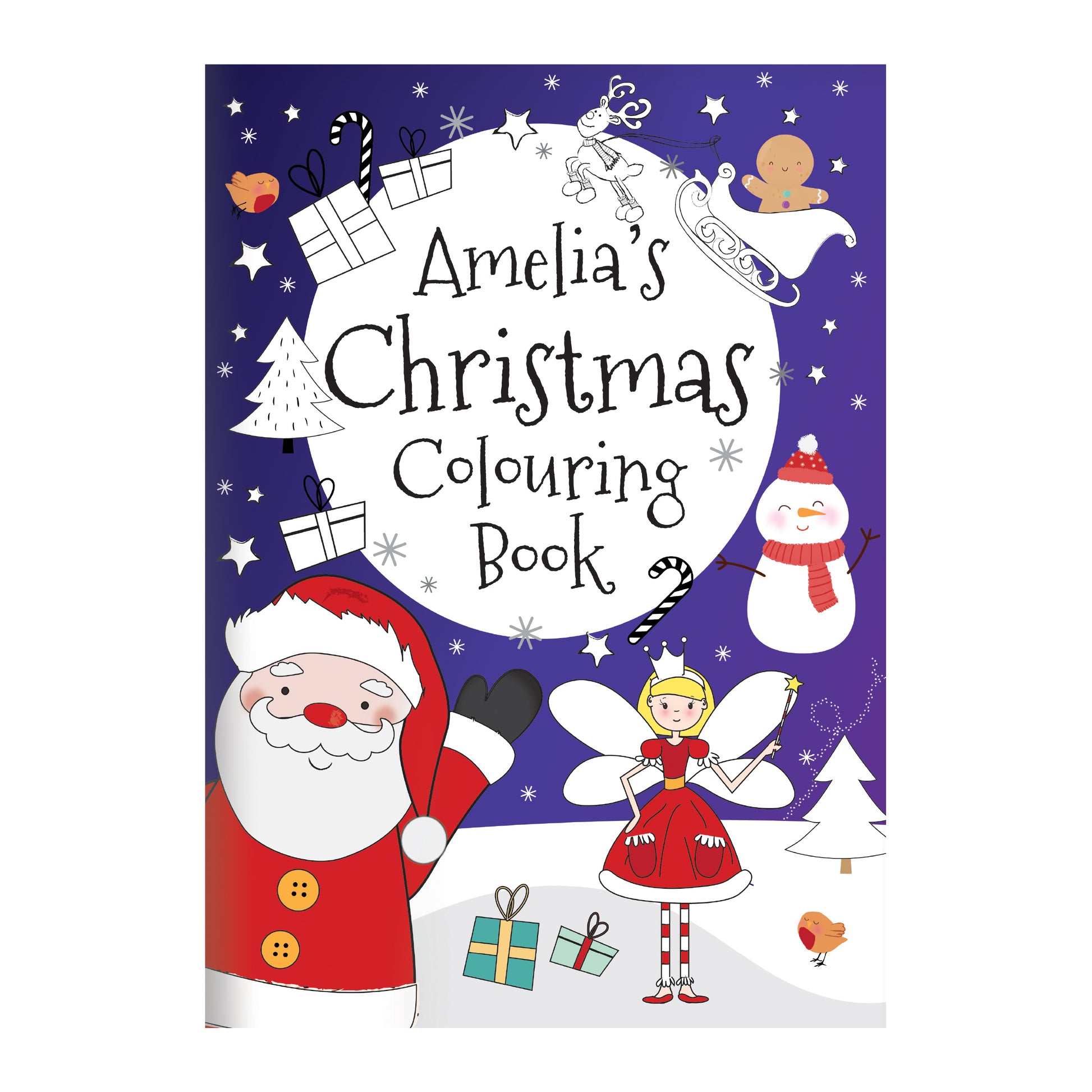 Personalised 'It's Christmas' Fairy Colouring Book - MK&JD Gifts