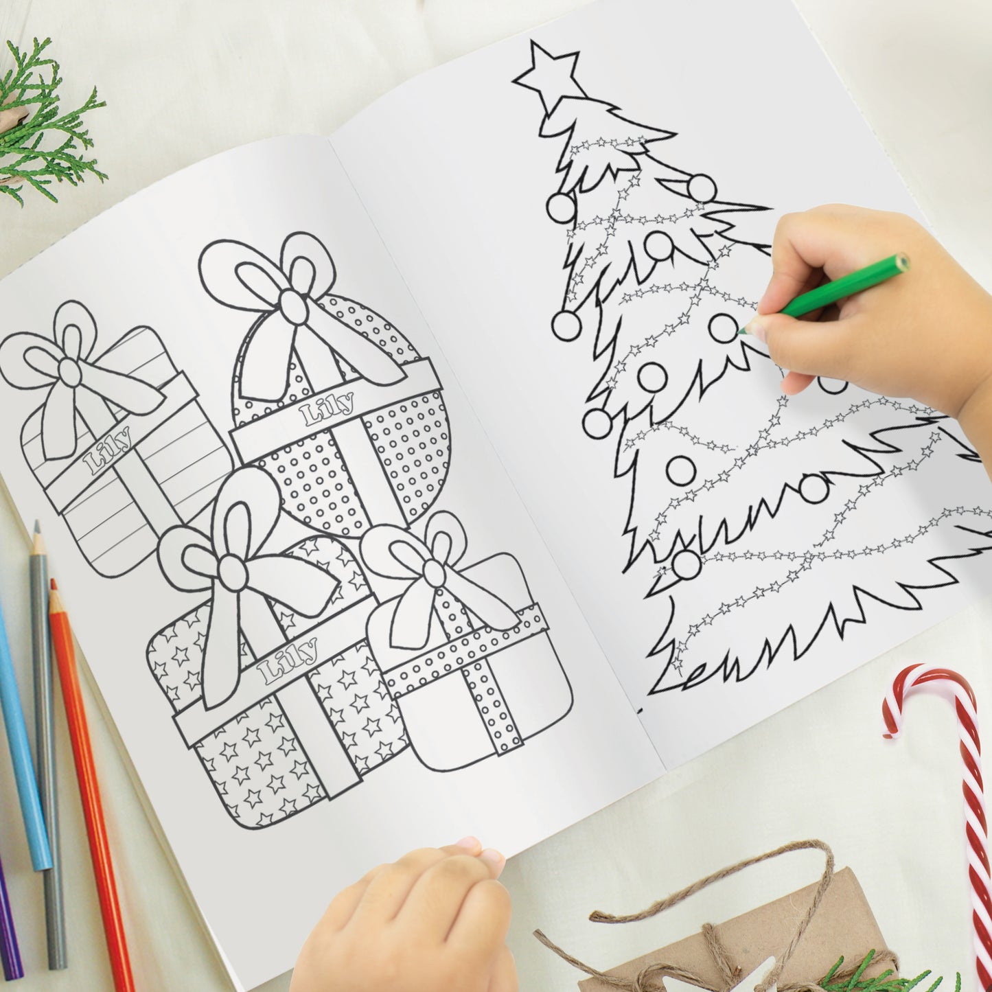Personalised 'It's Christmas' Fairy Colouring Book - MK&JD Gifts