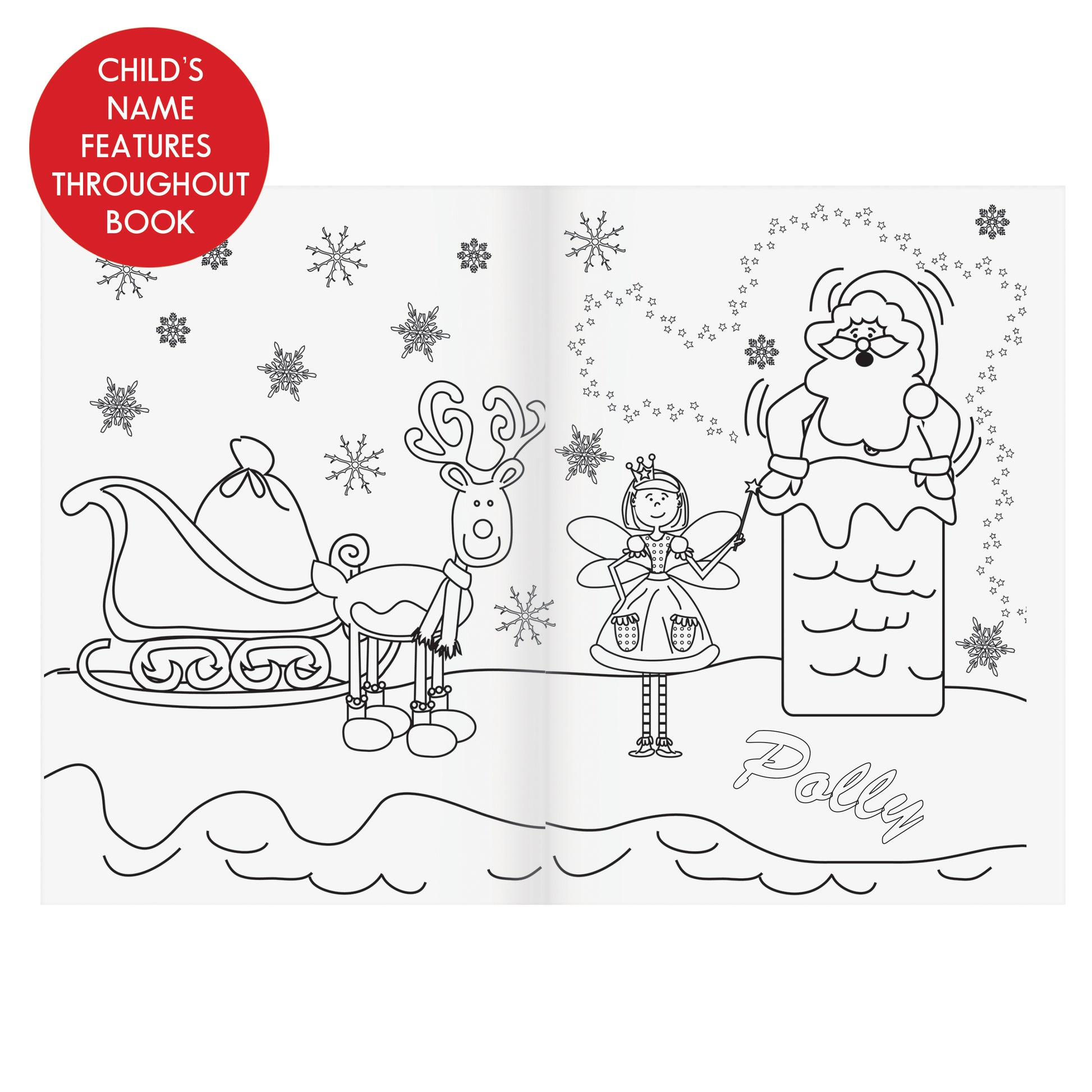 Personalised 'It's Christmas' Fairy Colouring Book - MK&JD Gifts