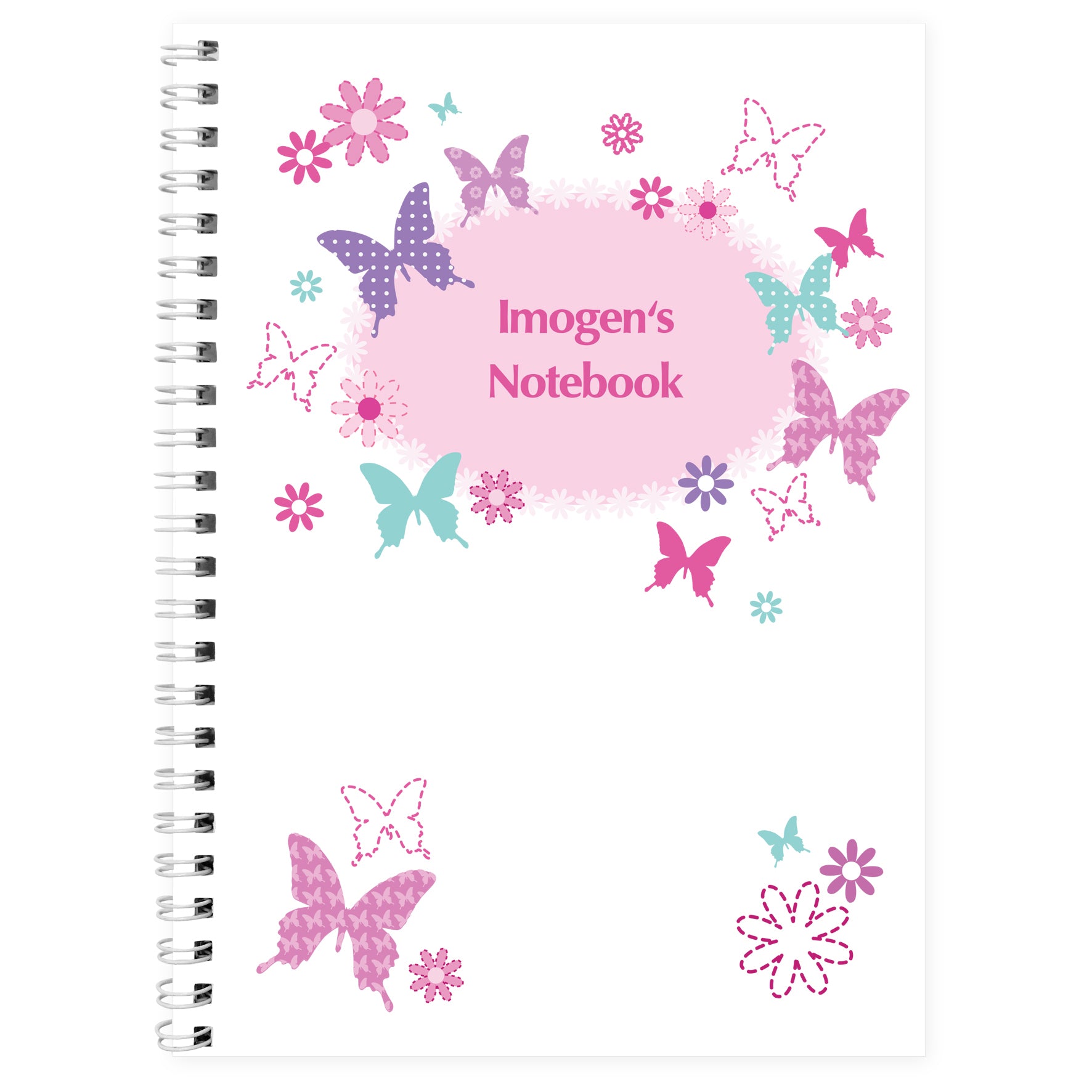 Personalised Butterfly A5 Notebook - MK&JD Gifts