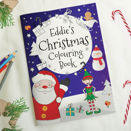 Personalised Its Christmas Elf Colouring Book - MK&JD Gifts