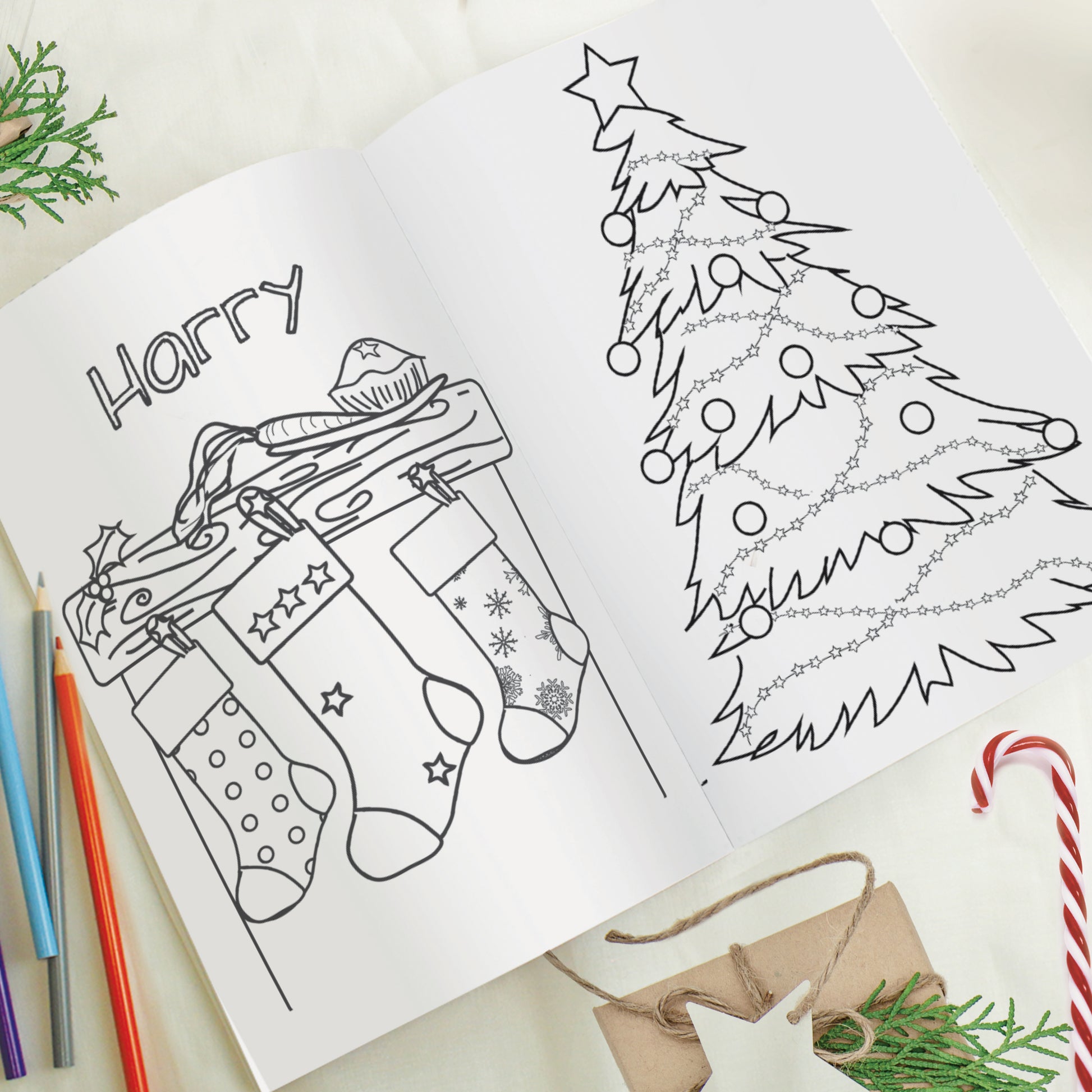 Personalised Its Christmas Elf Colouring Book - MK&JD Gifts